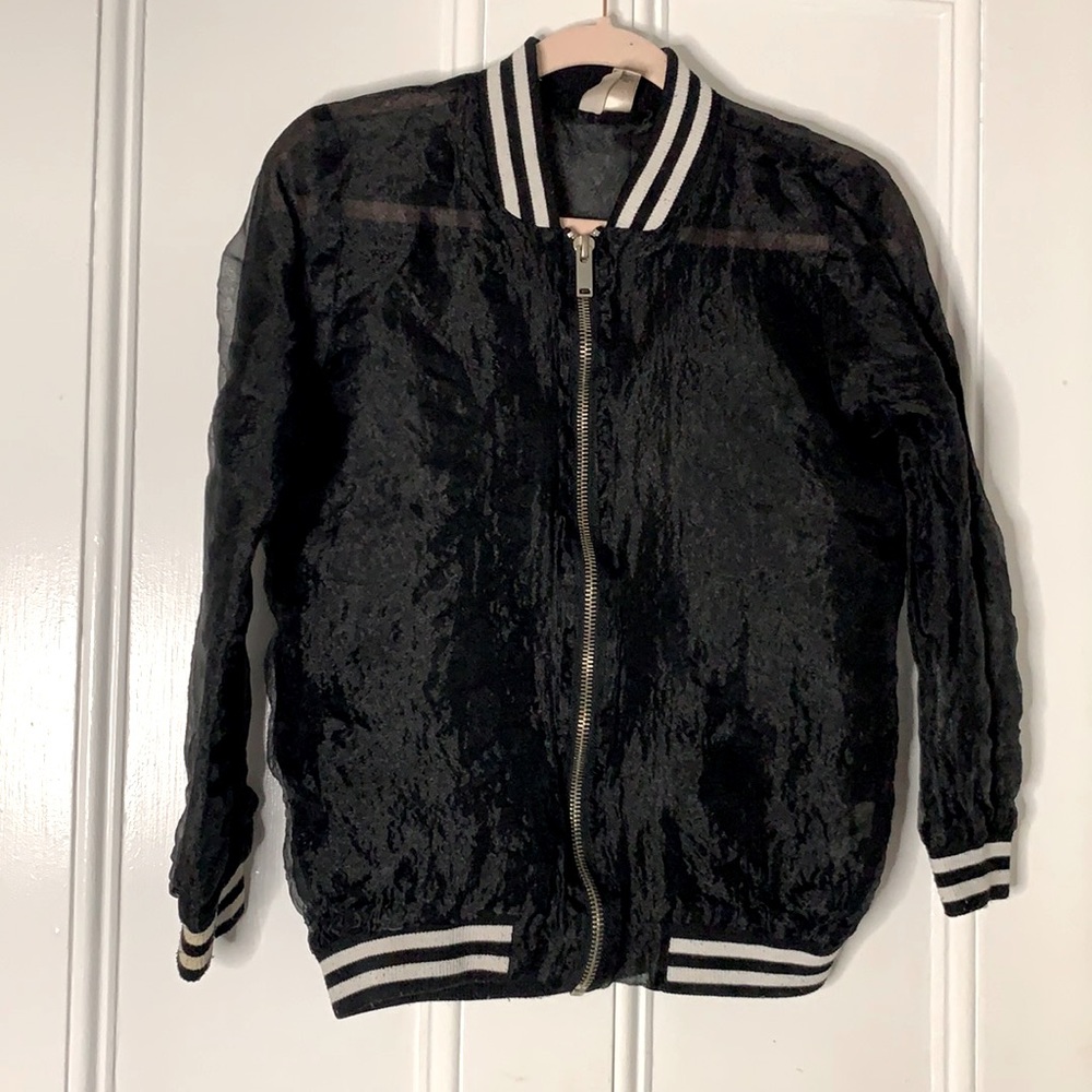 Forever 21 organza Jersey jacket. Lightweight.